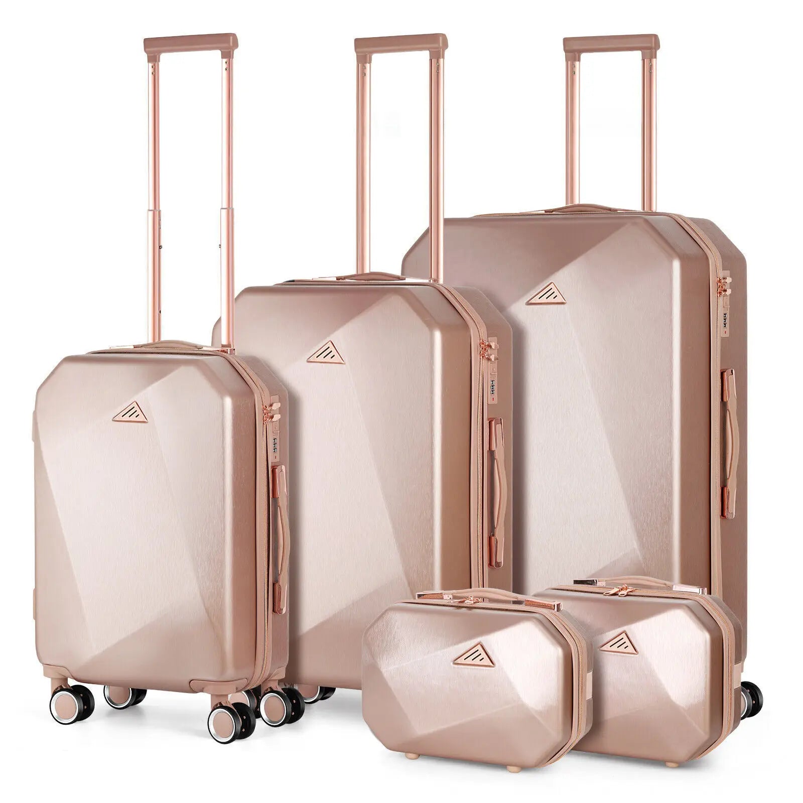 Luggage Set 5Pieces Hard Shell Suitcase Set Family Travel Luggage Suit Business Travel Boarding Luggage with TSA Lock