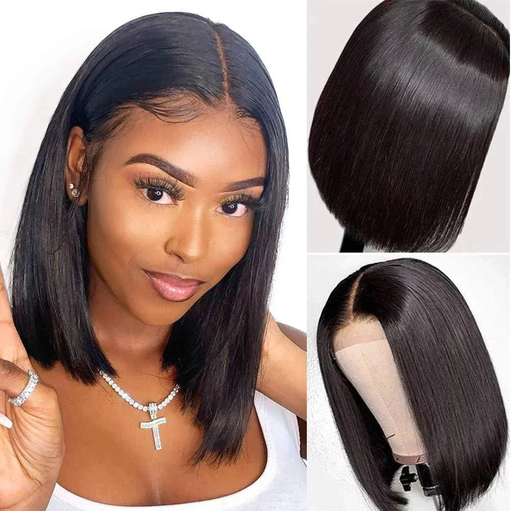 Short Straight Bob Wig Hair Wigs for Black Women, Wigs for Women 8Inch Short Bob Wigs Straight Hair